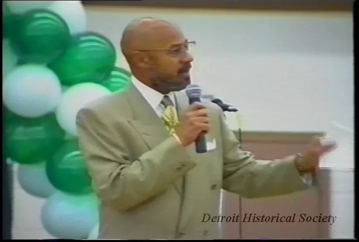 VHS - (Dub.) Footage of Mayor Archer from Senior Appreciation Day at Lightguard Armory 09/20/99 (Detroit Police Audio/Visual Unit)