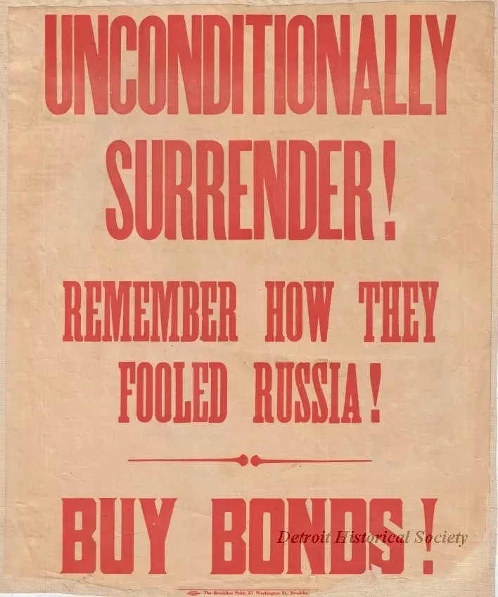 Poster - Unconditionally Surrender!