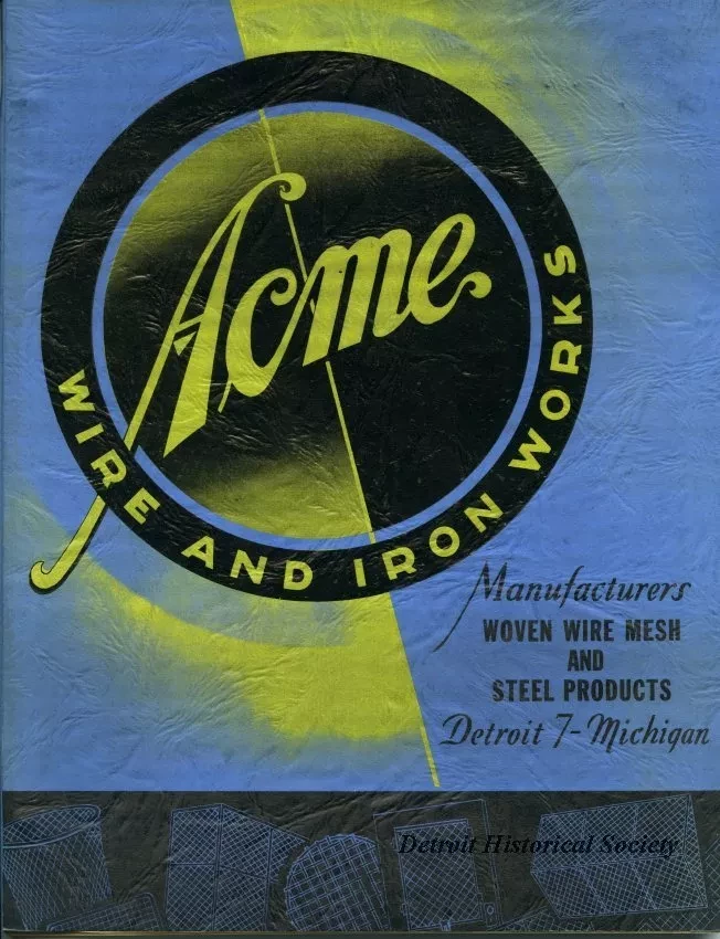 Catalog, Sales - Acme Wire and Iron Works