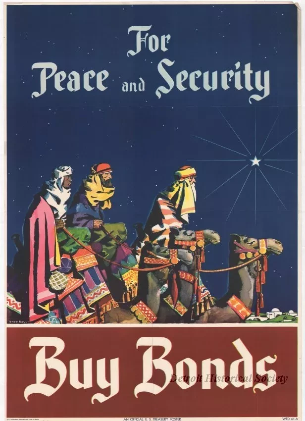 Poster - For Peace and Security, Buy Bonds