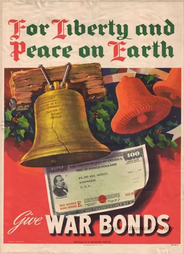 Poster - For Liberty and Peace on Earth,
Give War Bonds