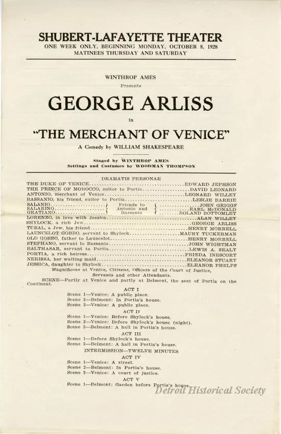 Program, Theater