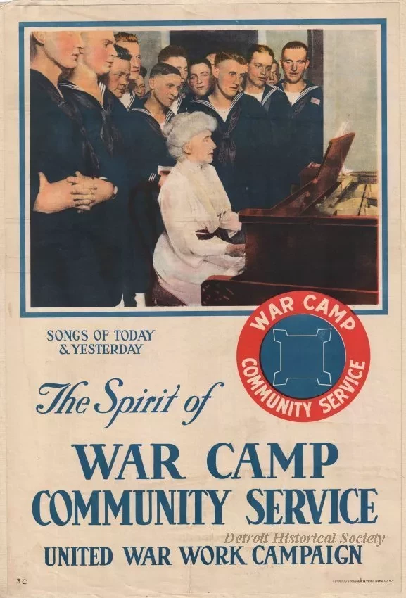 Poster - Songs of Today & Yesterday,
The Spirit of War Camp Community Service