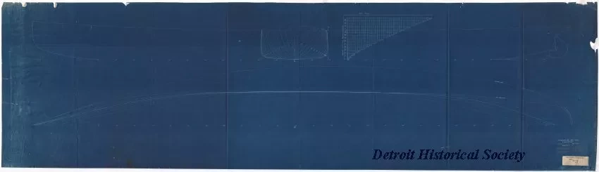Blueprint - Steamers No. 144 and 145, Line Draft
[SS Eastern States and SS Western States]