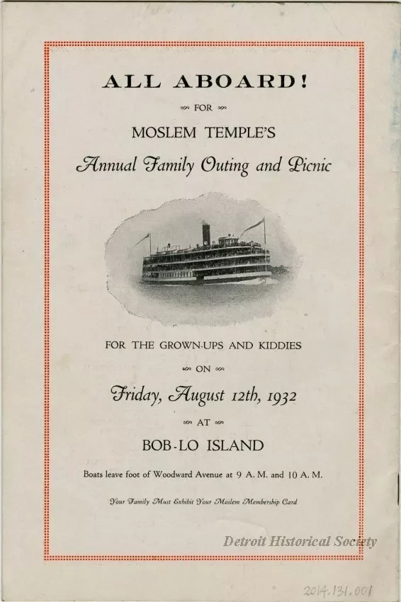 Magazine - Moslem Fez, August 1932