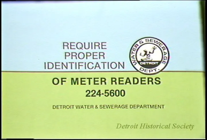 U-Matic - Water PSA - Meter Reader A Roll: Art w/ Voice