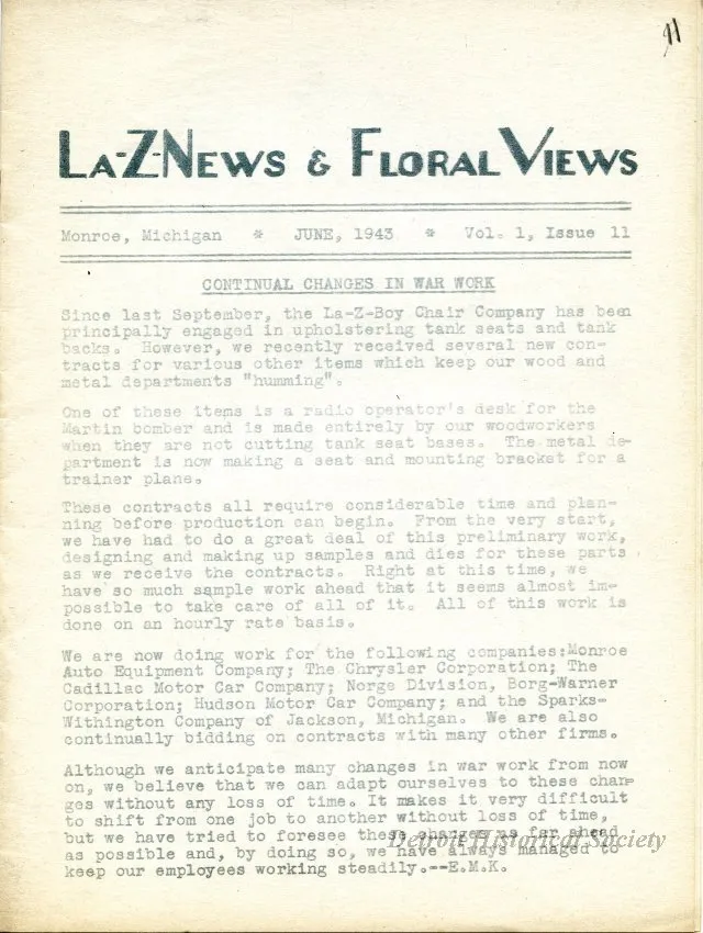 Newsletter - La-Z-News & Floral Views