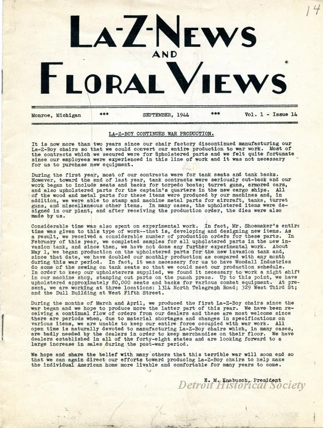 Newsletter - La-Z-News & Floral Views