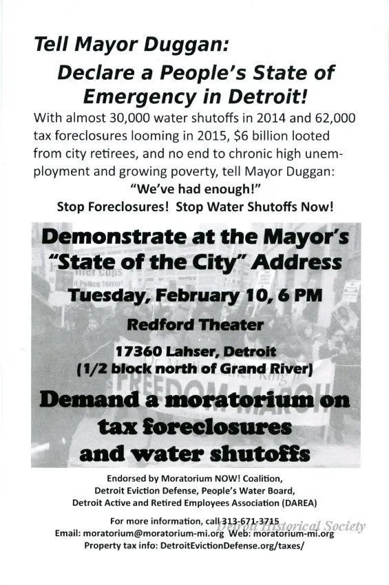 Handbill - Stop Mass Water Shutoffs