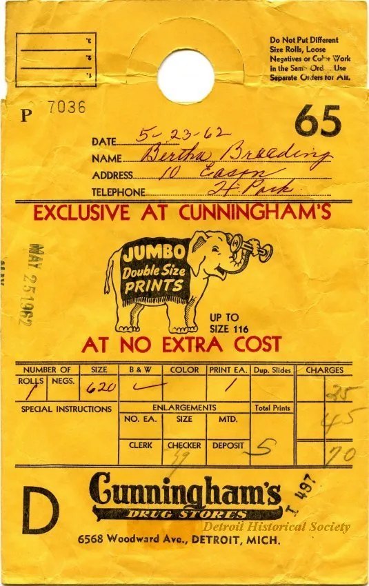 Envelope, Shipping - Cunningham's Drug Stores