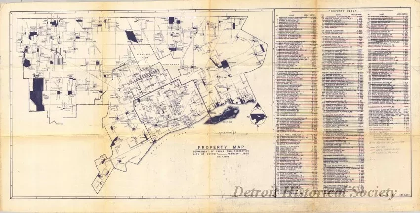 Blueprint - Property Map
Department of Parks and Recreation, City of Detroit