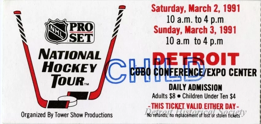 Program - Pro Set National Hockey Tour
