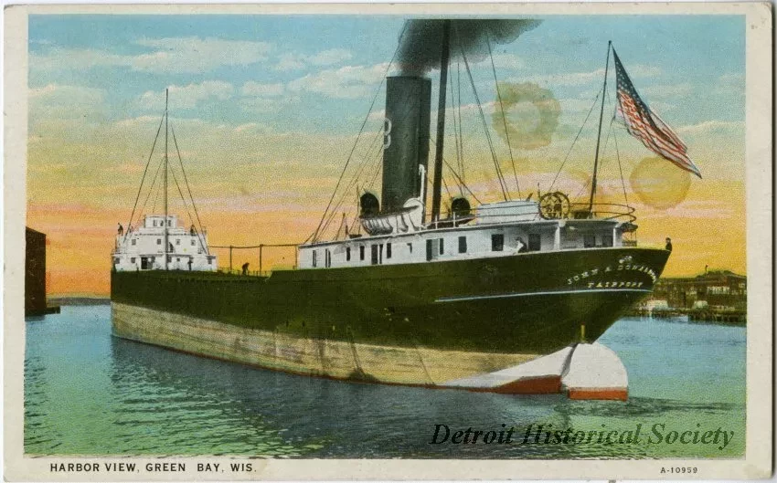 Postcard - Harbor View, Green Bay, Wis.