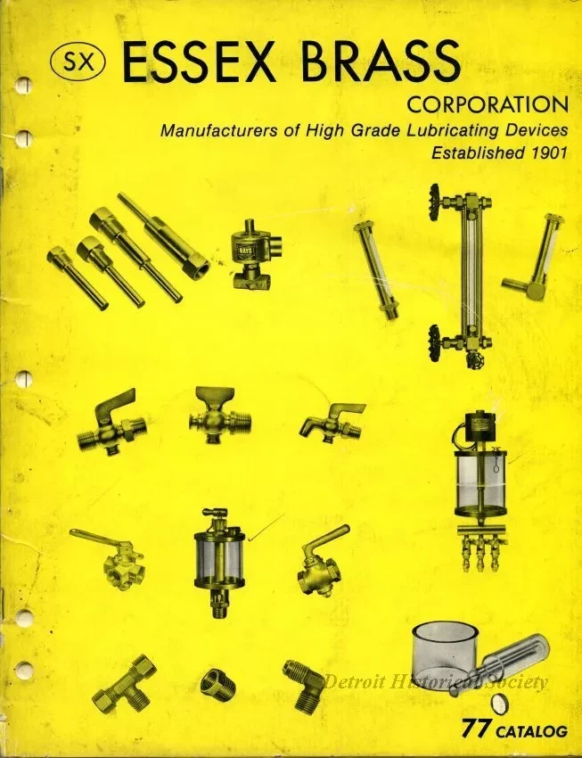 Catalog, Sales - Essex Brass Corporation,
Manufacturers of High Grade Lubricating Devices