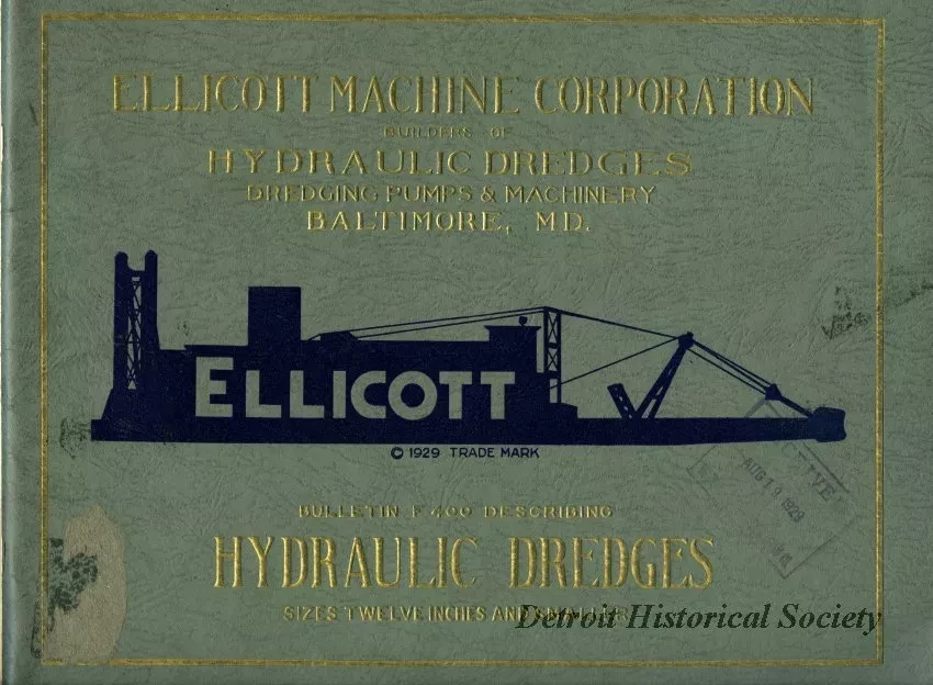 Booklet - Ellicott Machine Corporation,
Builders of Hydraulic Dredges, Dredging Pumps & Machinery