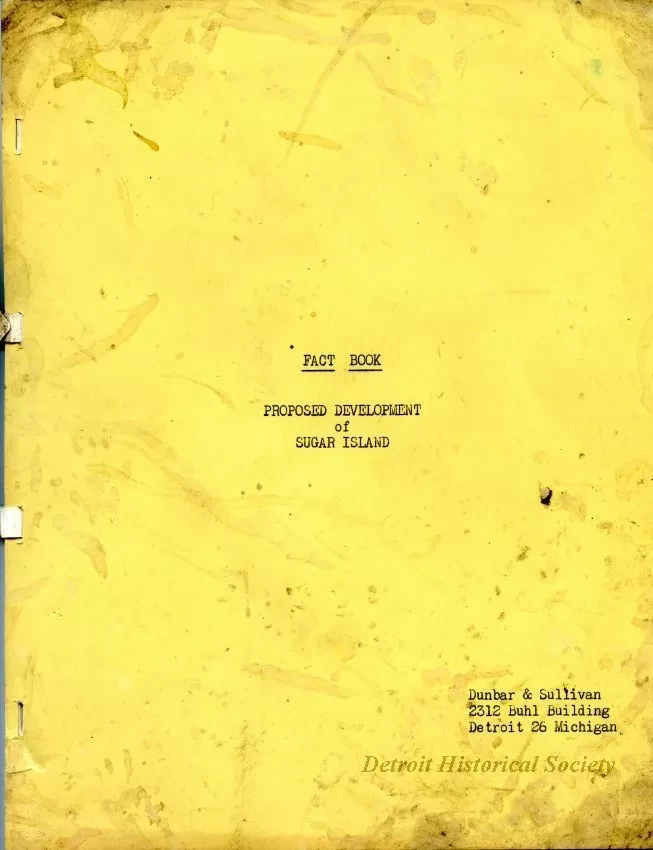 Booklet - Fact Book
Proposed Development of Sugar Island