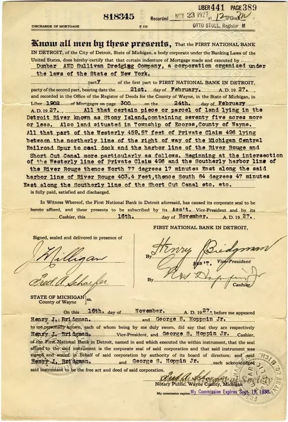Mortgage - Discharge of Mortgage