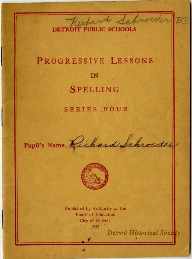 Book, Instruction - Progressive Lessons in Spelling