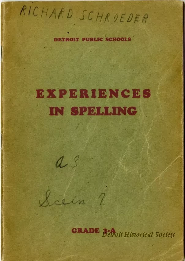 Book, Instruction - Experiences In Spelling