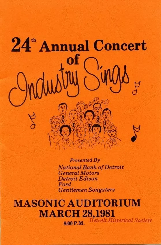 Program - 24th Annual Concert of Industry Sings