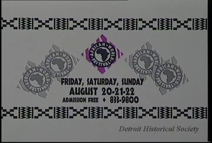 U-Matic - African World Festival - PSA
30 secs
1:50 (in to tape)