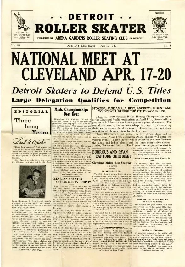 Newsletter - Detroit Roller Skater