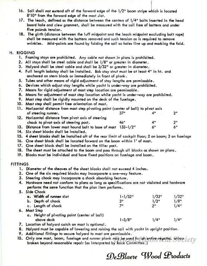 Specification - DN Ice Yacht Construction Procedure & Ponters