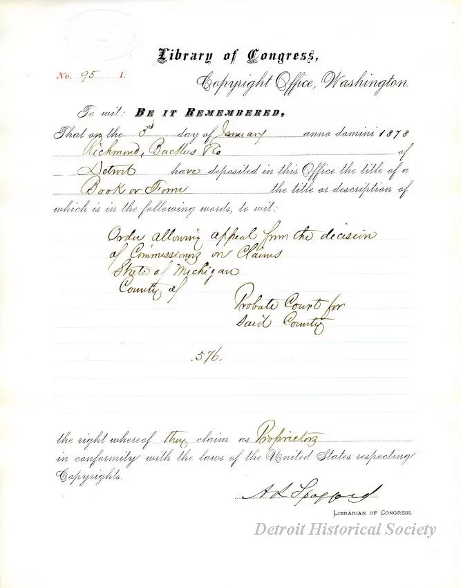 Registration - Library of Congress