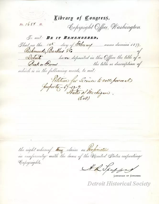 Registration - Library of Congress