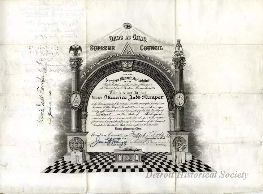 Certificate, Achievement - Ordo Ab Chao [Order Out of Chaos]
