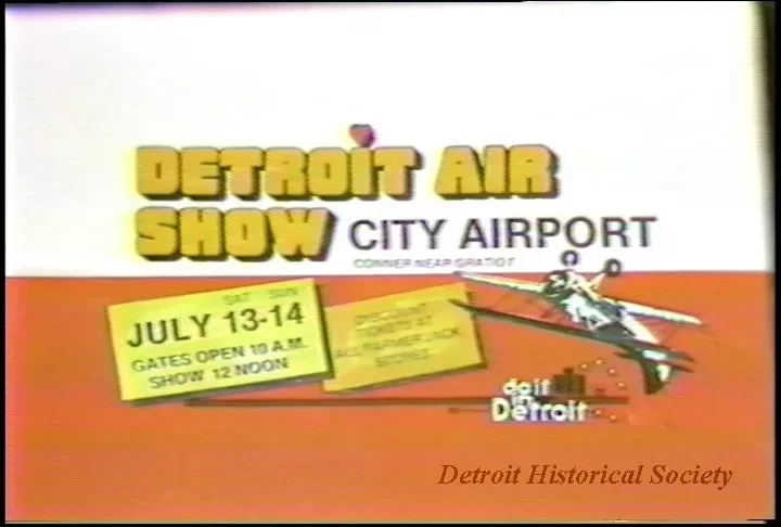 U-Matic - Detroit Air Show 1985 00:30:00
Detroit Air Show 1985 00:10:00
DUB/eg/6-24-85