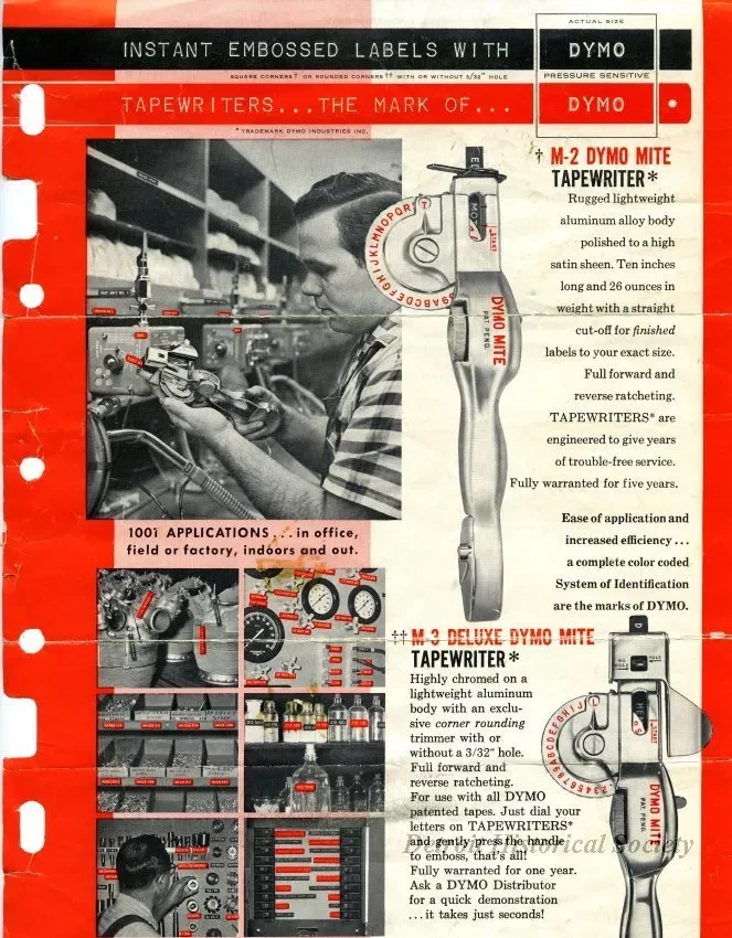 Embosser, Label