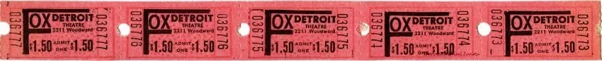 Ticket, Admission - Fox Theatre