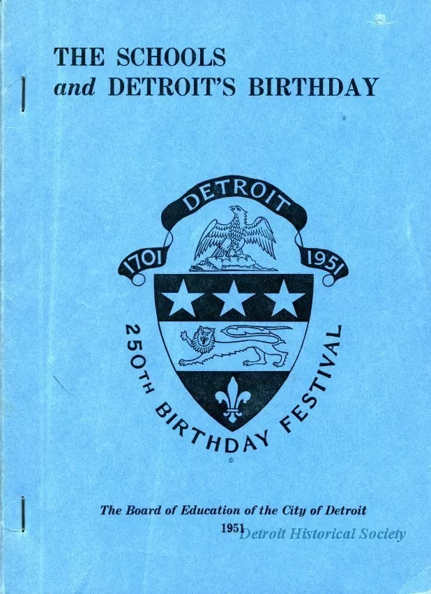 Booklet - The School's and Detroit's Birthday