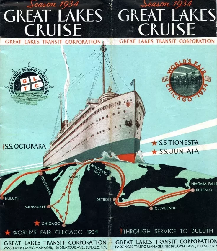 Brochure - Season 1934, Great Lakes Cruise
Great Lakes Transit Corporation