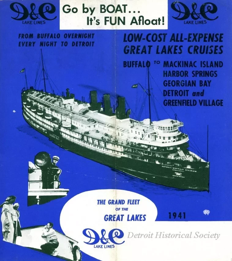 Brochure - D&C Lake Lines
Low-Cost All-Expense Great Lakes Cruises