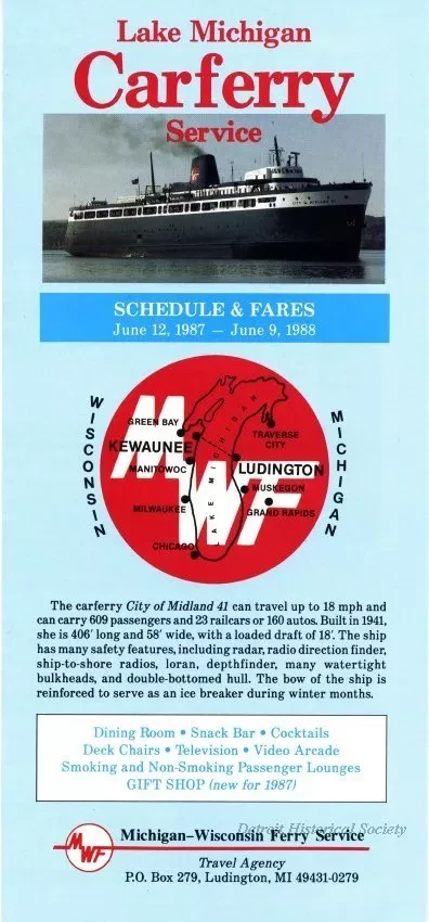 Brochure - Lake Michigan Carferry Service