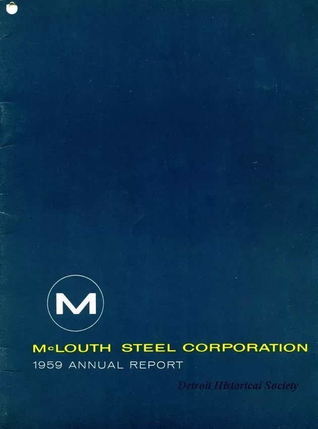 Report, Annual - McLouth Steel Corporation 1959 Annual Report