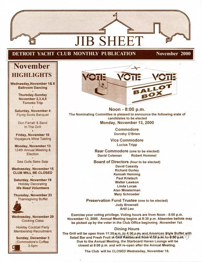 Newsletter - Jib Sheet