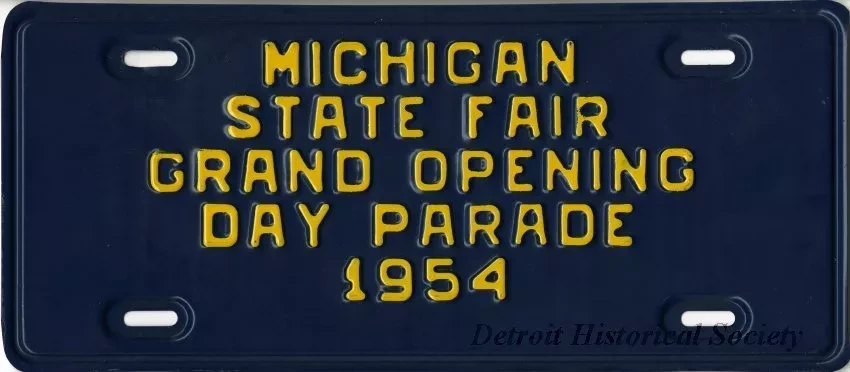 Plate, License
