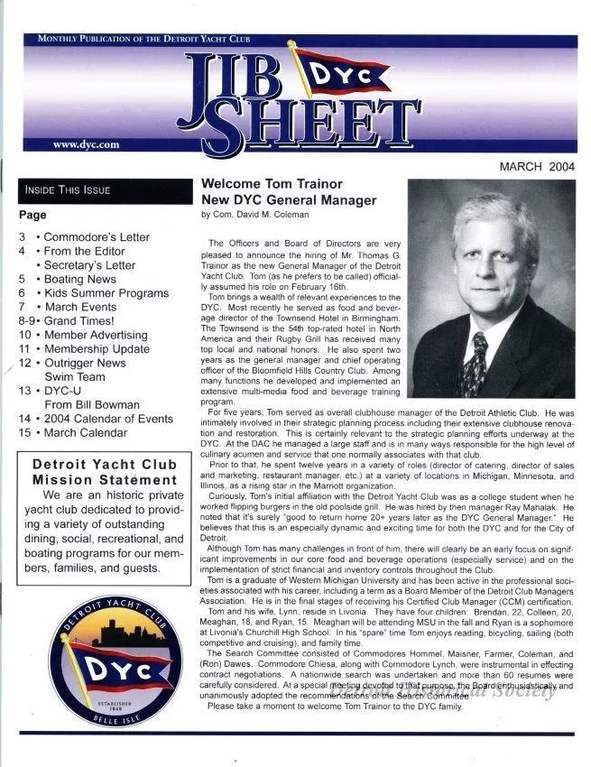 Newsletter - Jib Sheet