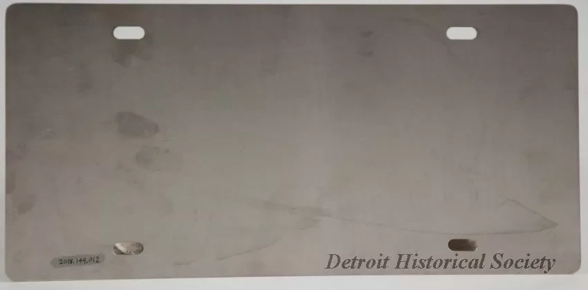 Plate, License