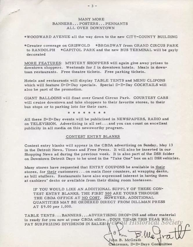 Letter - News Bulletin
Central Business District Association