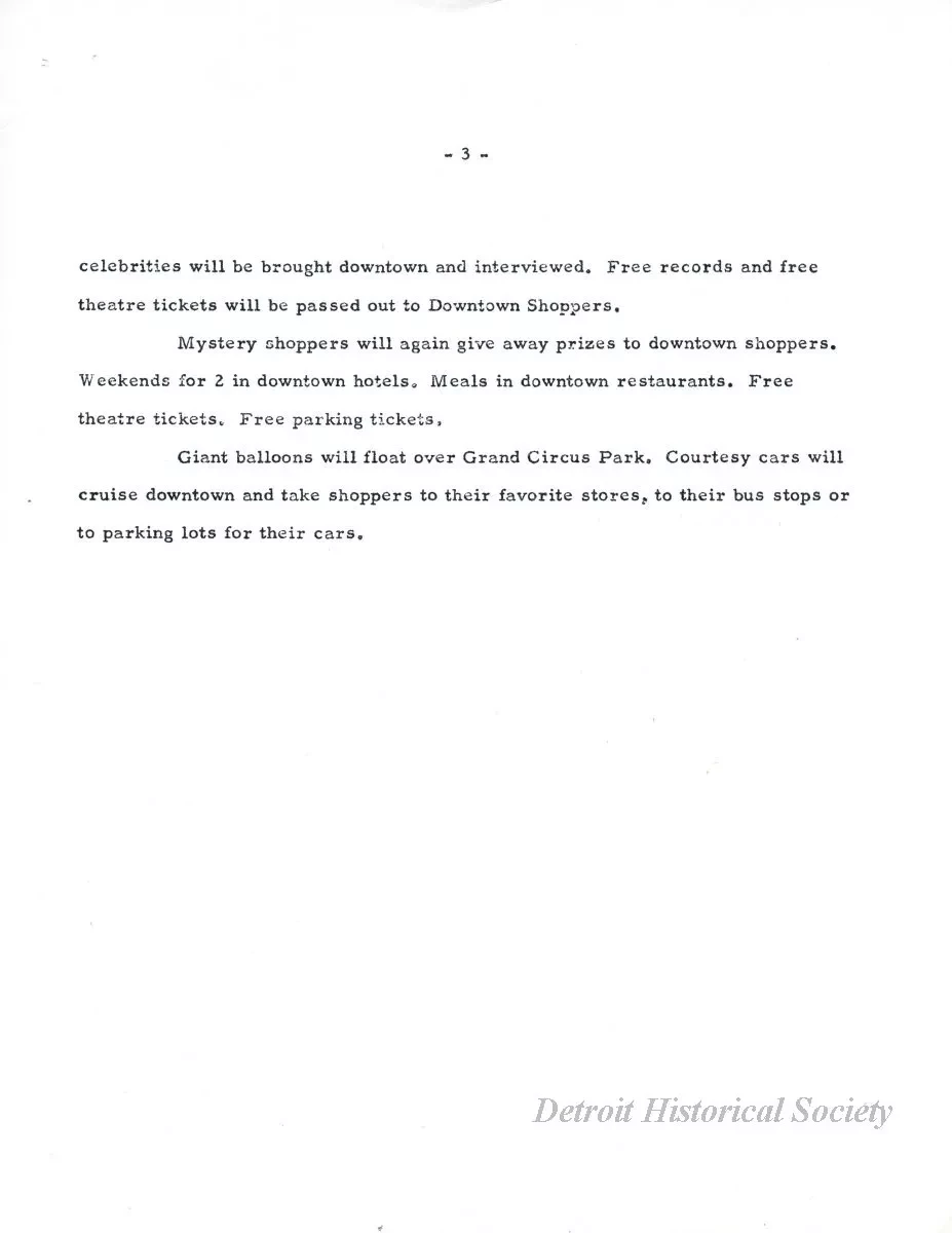 Letter - News Bulletin
Central Business District Association