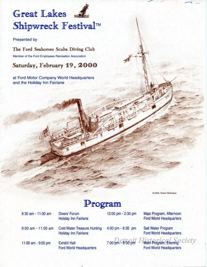 Program - Great Lakes Shipwreck Festival