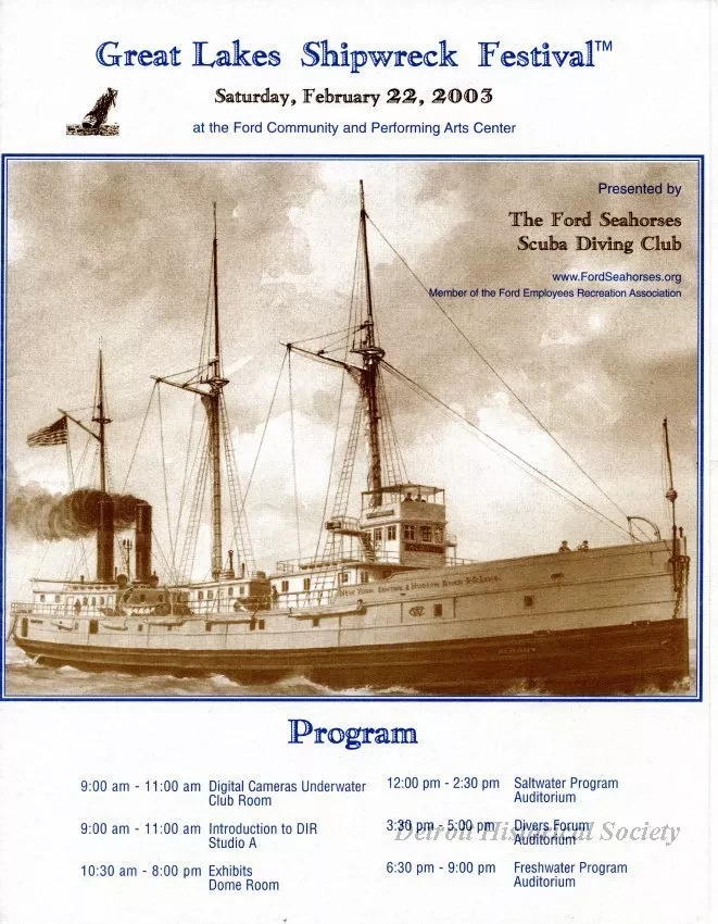 Program - Great Lakes Shipwreck Festival