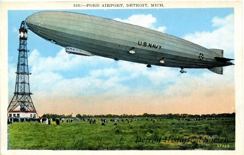 Postcard - Ford Airport, Detroit, Mich.