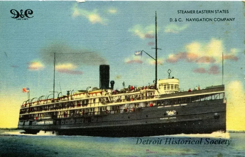 Postcard - Steamer, Eastern States
D. & C. Navigation Company