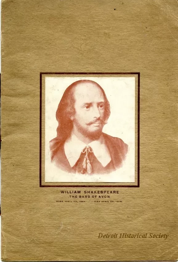 Program, Theater - William Shakespeare,
The Bard of Avon