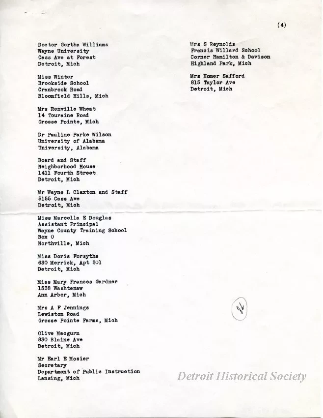 List, Mailing